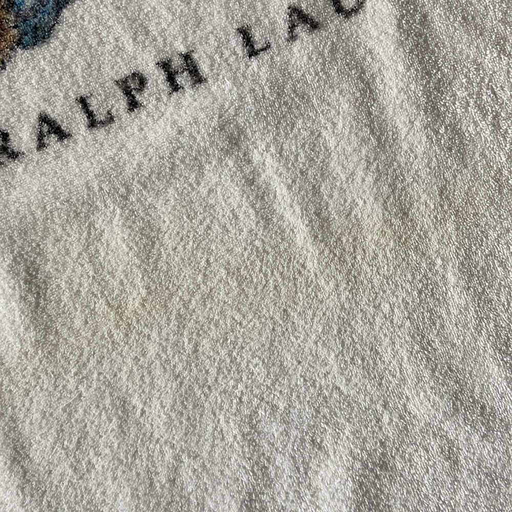 Polo Bear Ralph Lauren Oversize Beach Towel Vintage - Picture 6 of 6